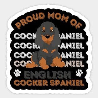 English Cocker Spaniel Life is better with my dogs Dogs I love all the dogs Sticker